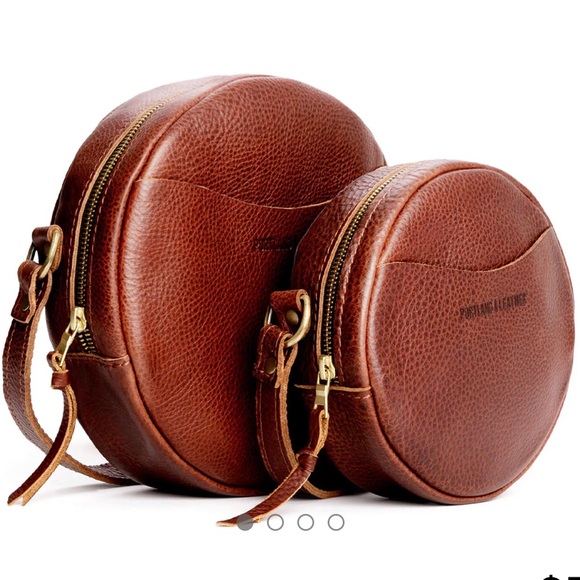 portland leather goods Handbags - Portland Leather Large Circle Crossbody Bag